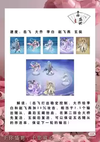 《盛世芳华》阵容搭配推荐(盛世芳华什么阵容最好)插图2