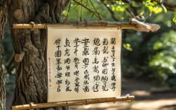 书法作品如何挂在树上，书法作品如何挂在树上图片
