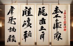 对联书法作品图片横幅，对联书法作品展示