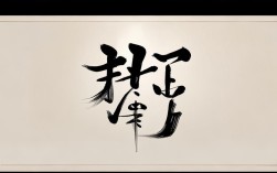 为字字体书法作品
