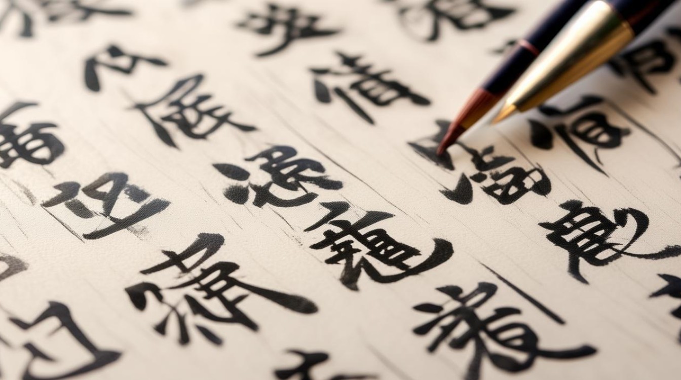 毛笔空心字书法作品，毛笔空心字书法作品图片
