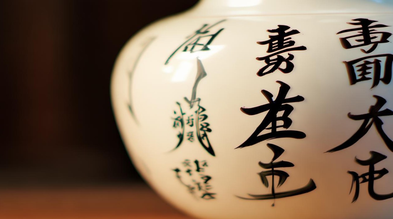 瓷上书法作品，瓷上书法的欣赏性