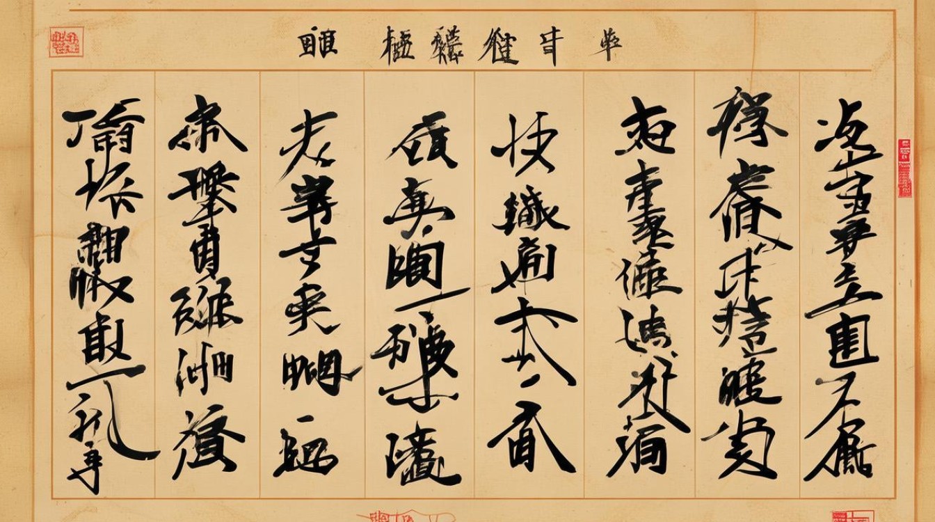 书法作品斜章，书法作品斜章图片