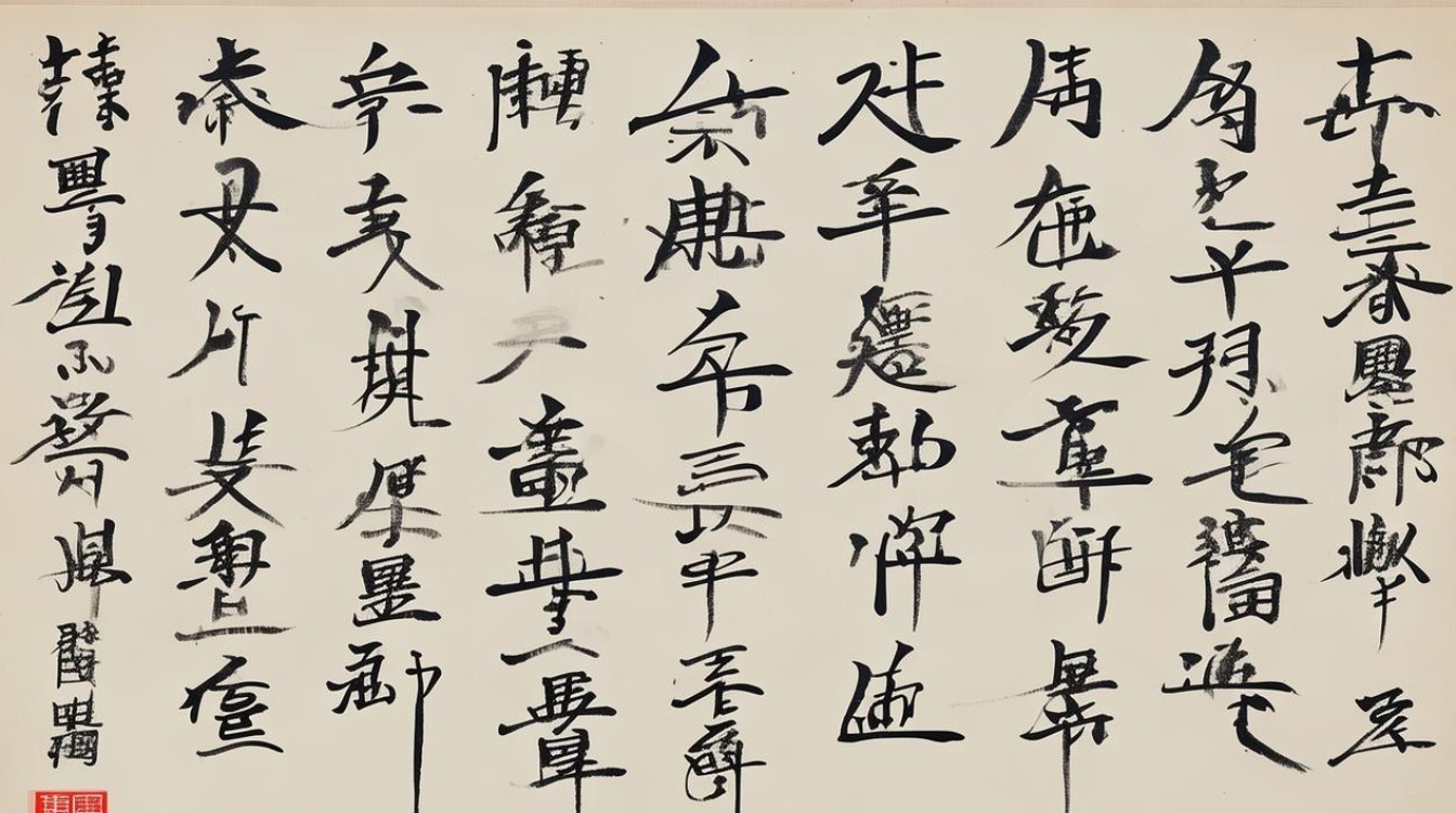 小爨书法作品，大小爨碑