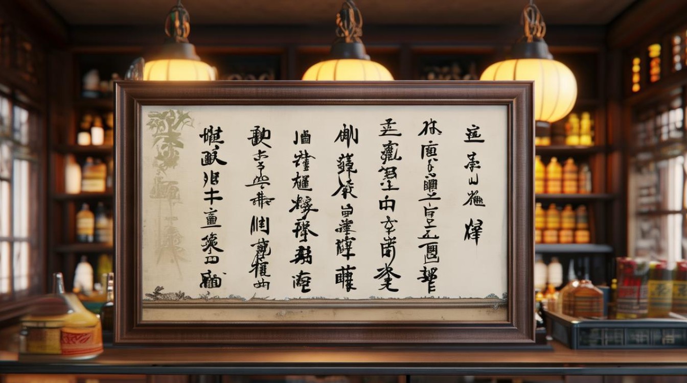 药店挂什么书法作品