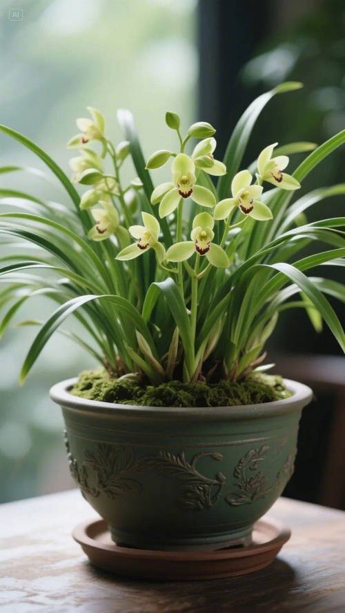 兰花盆栽图片大全有哪些?-第1张图片-吾爱花网 兰花盆栽图片大全有哪些?-第1张图片-吾爱花网