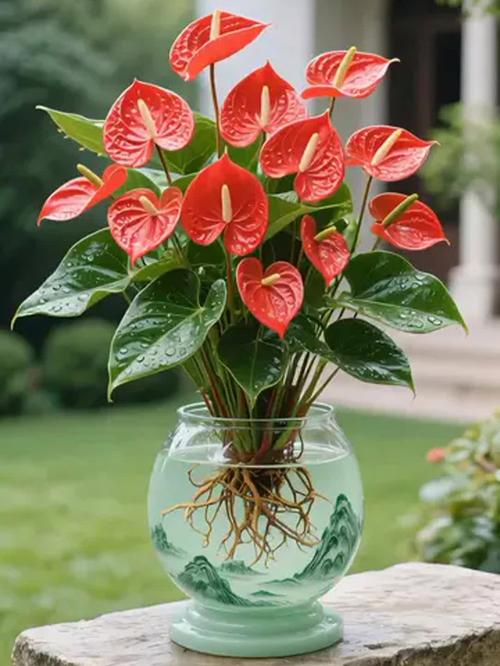 水培红掌花寿命有多长?-第2张图片-吾爱花网 水培红掌花寿命有多长?-第2张图片-吾爱花网