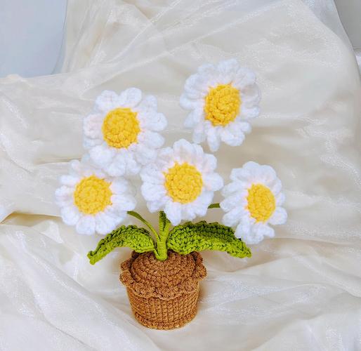 毛线编织盆栽花图片大全有哪些创意款式?-第1张图片-吾爱花网 毛线编织盆栽花图片大全有哪些创意款式?-第1张图片-吾爱花网