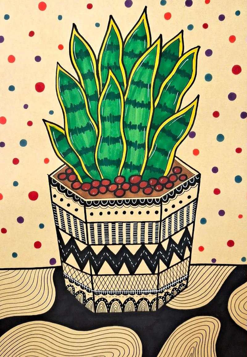 儿童绘画盆栽写生，意义何在？-第2张图片-吾爱花网