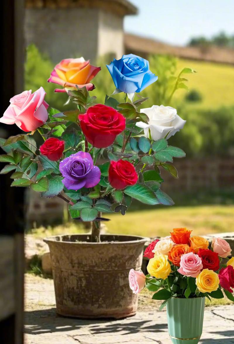盆栽玫瑰花图片有哪些品种？-第2张图片-吾爱花网