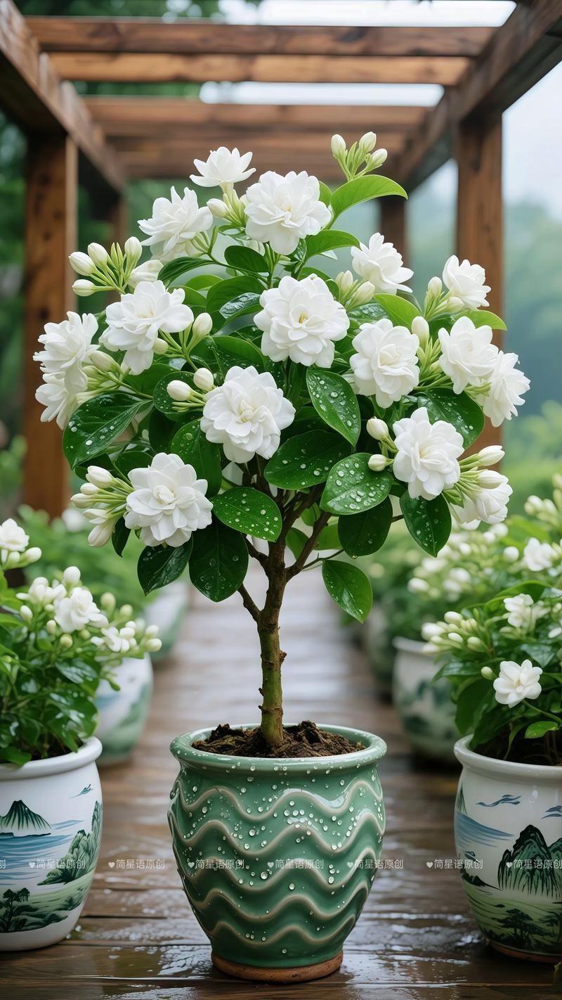 茉莉花盆栽 植物 室-第3张图片-吾爱花网