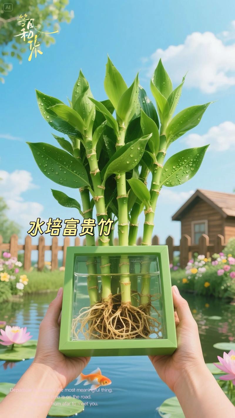 水培竹塔富贵竹咋养才旺？-第1张图片-吾爱花网