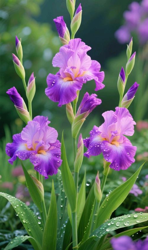 紫色鸢尾花能水培吗？-第1张图片-吾爱花网