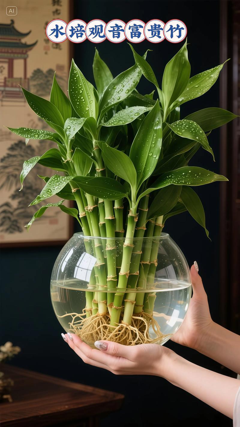 水培富贵竹叶子为何颜色浅？-第1张图片-吾爱花网